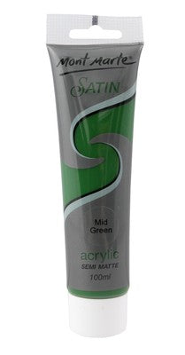 MM Satin Acrylic 100ml - Mid Green