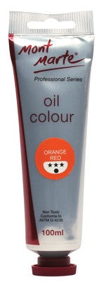 MM Oil Paint 100mls - Orange Red