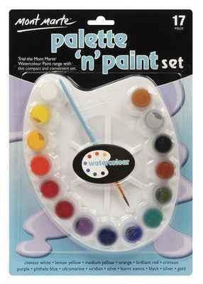 MM Paint n Pallet Watercolour 17pce set