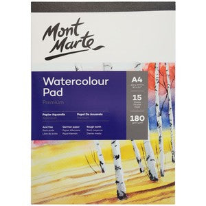 MM Watercolour Pad German Paper A4 180gsm 15sht