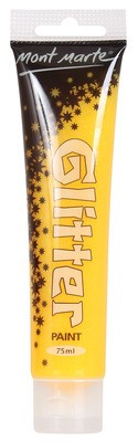 MM Glitter Paint 75ml - Yellow