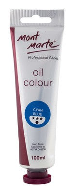 MM Oil Paint 100mls - Cyan Blue
