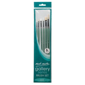 MM Gallery Series Brush Set Oils 6pc