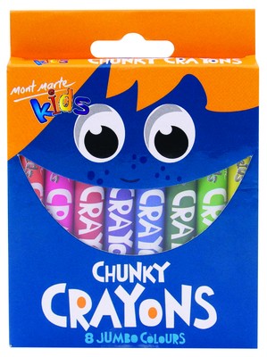 Kids Chunky Crayons 8pce