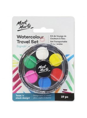 Watercolour Travel Set 19 Piece