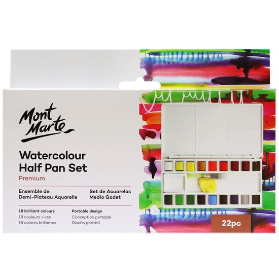 MM Watercolour Half Pan Set 22pc