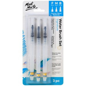 MM Water Brush Set Round F/M/B 3pc