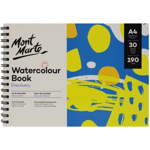 Discovery Watercolour Book A4 (8.3 x 11.7in) 30 Sheets 190gsm
