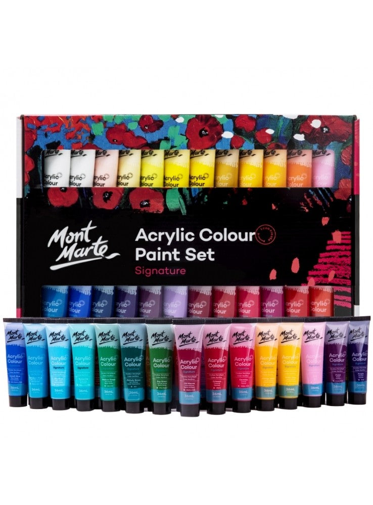 MM Acrylic Colour Paint Set 48pc x 36ml