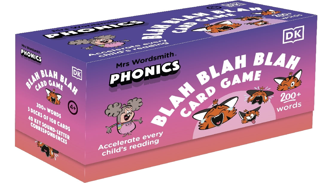 Mrs Wordsmith Phonics Blah Blah Blah Card Game, Ages 4-7 (Early Years and Key Stage 1)