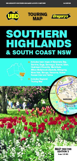 Southern Highlands & South Coast NSW Map 283/298 3rd ed