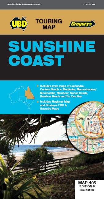 Sunshine Coast Map 405 (9th edition)