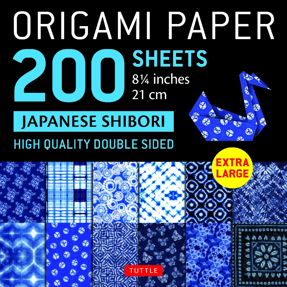 Origami Paper 200 sheets Japanese Shibori 8 1/4" (21 cm)