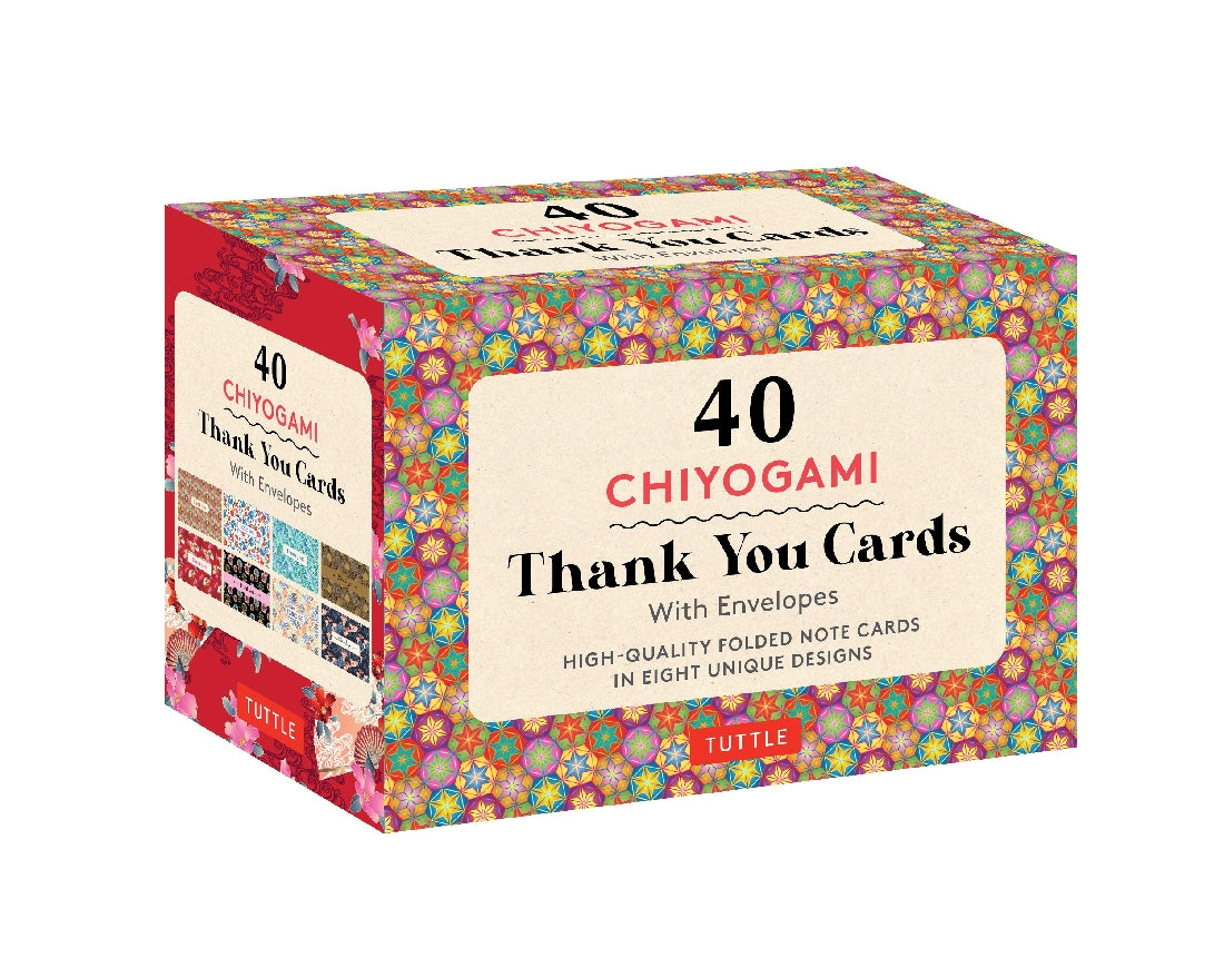 Chiyogami Designs 40 Thank You Cards with Envelopes