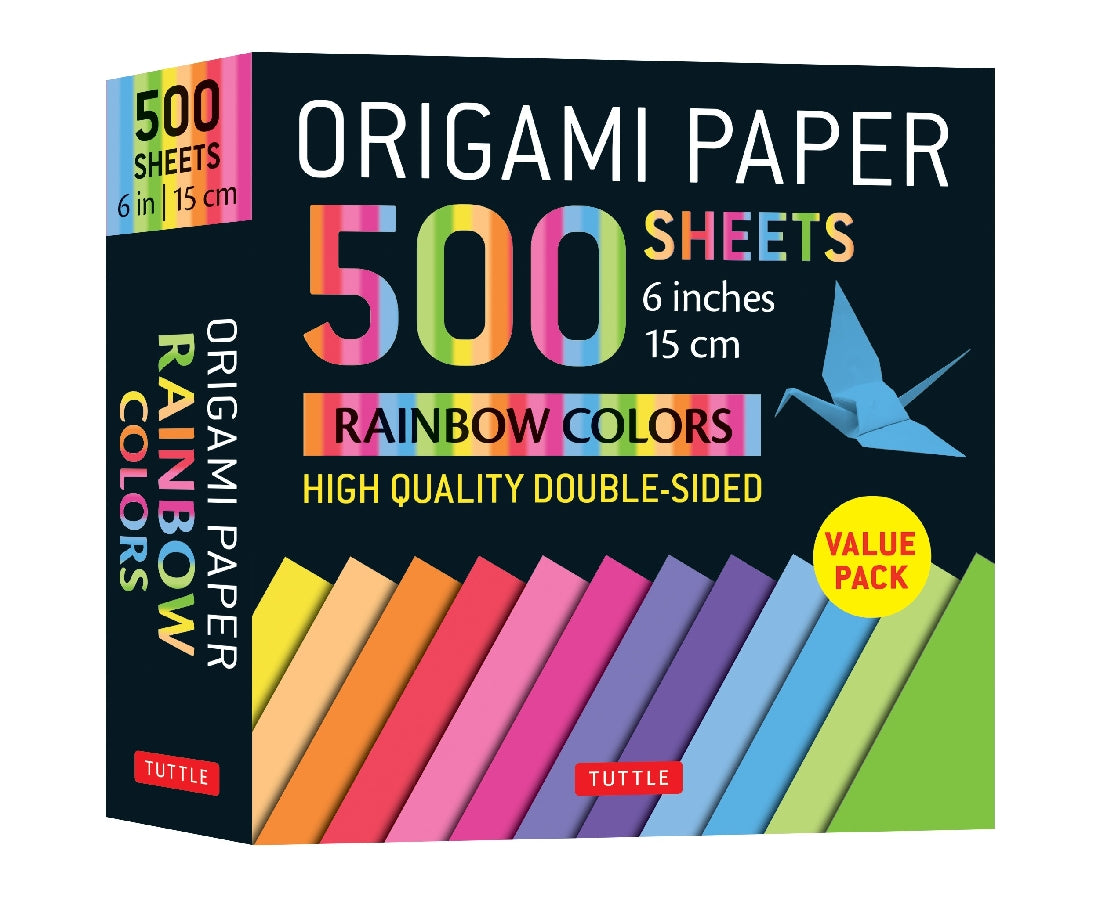 Origami Paper 500 sheets Rainbow Colors 6" (15 cm)