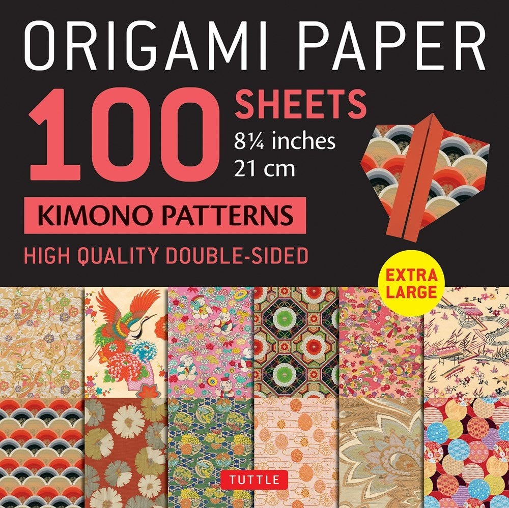 Origami Paper 100 Sheets Japanese Kimono 8 1/4 (21 CM)