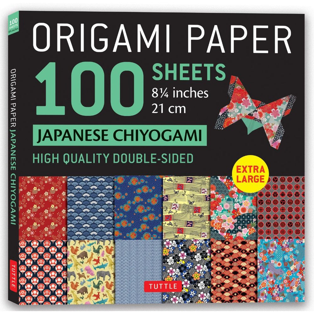 Origami Paper 100 Sheets Japanese Chiyogami 21 cm