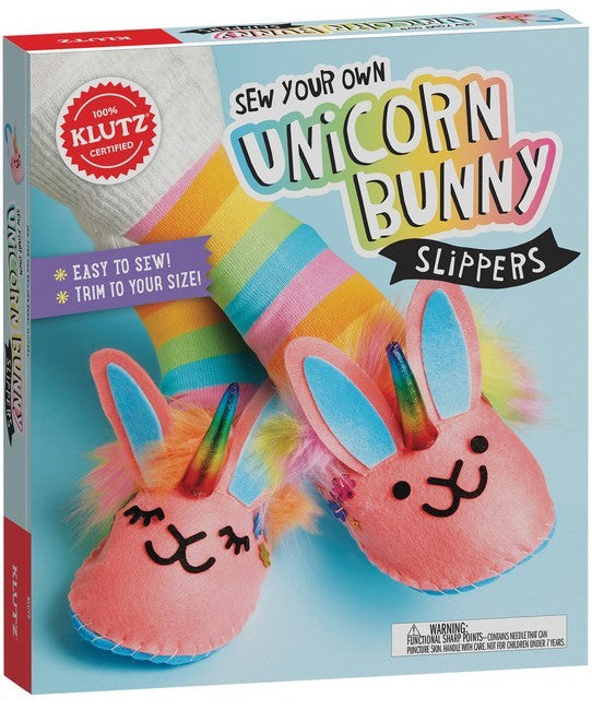 Sew Your Own Unicorn Bunny Slippers (Klutz)