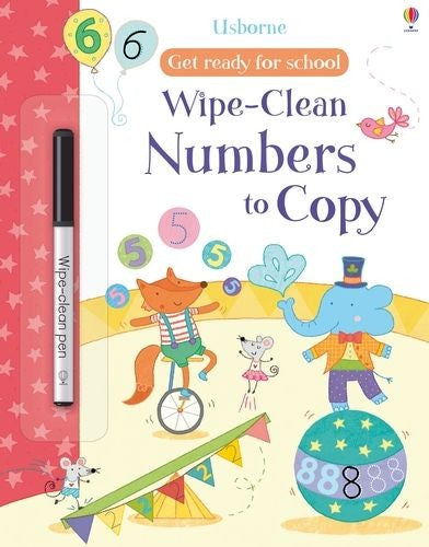 Get Ready For School Wipe-Clean Numbers to Copy