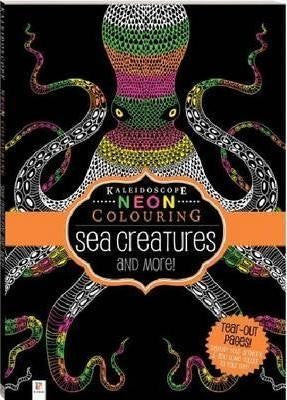 Neon Colouring Sea Creatures And More