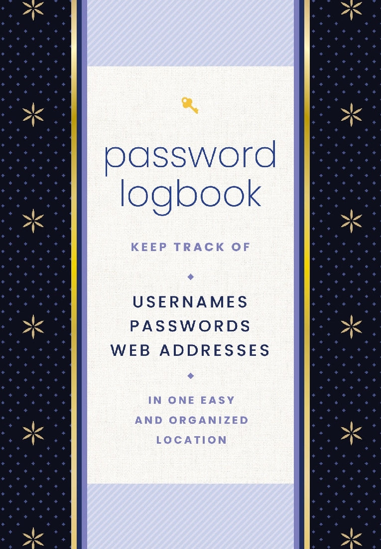 Password Logbook (Black and Gold)