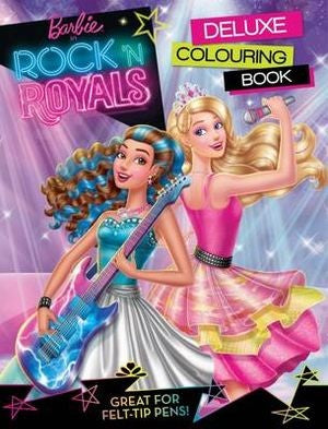 Barbie In Rock'n Royals Deluxe Colourin Book