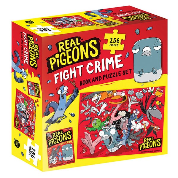 Real Pigeons Fight Crime Book and Puzzle Set