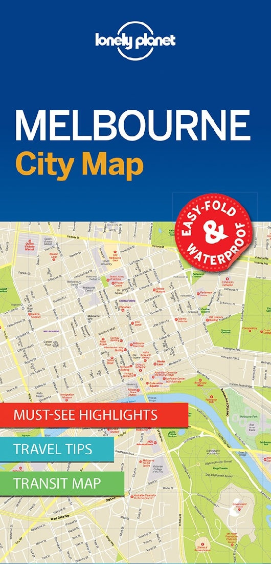 Lonely Planet Melbourne City Map