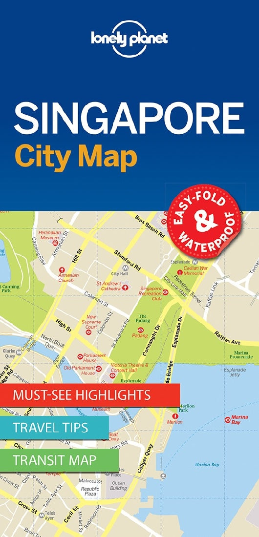 Lonely Planet Singapore City Map