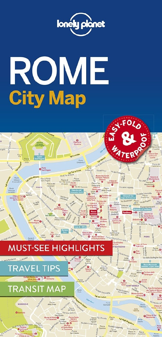 Lonely Planet Rome City Map