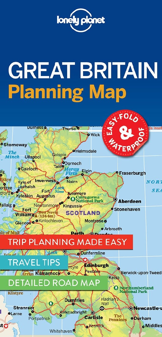 Lonely Planet Great Britain Planning Map (1st edition)