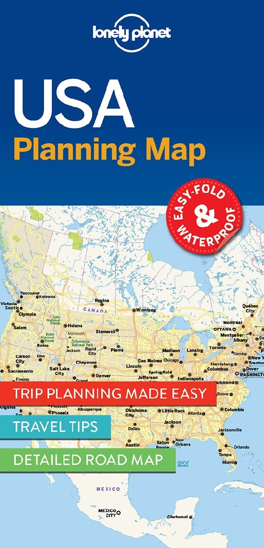 Lonely Planet USA Planning Map (1st edition)