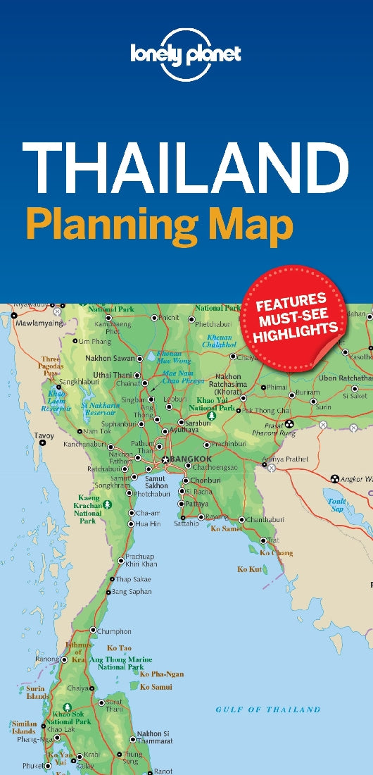 Lonely Planet Thailand Planning Map