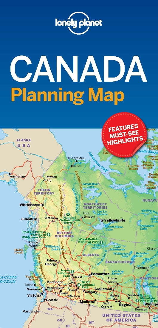 Lonely Planet Canada Planning Map