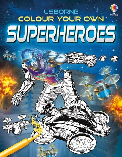 Colour Your Own Superheroes