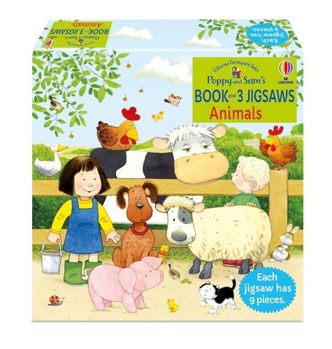 Usborne Book and 3 Jigsaws