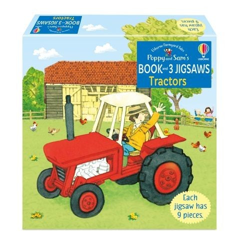 Usborne Book and 3 Jigsaws: Tractor