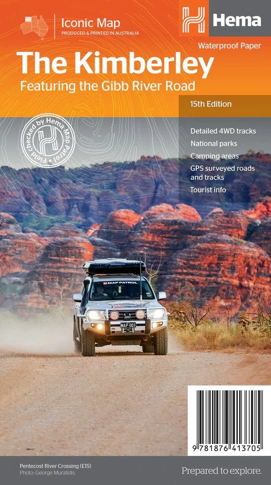 The Kimberley Iconic Map featuring the Gibb River Road (15th edition)