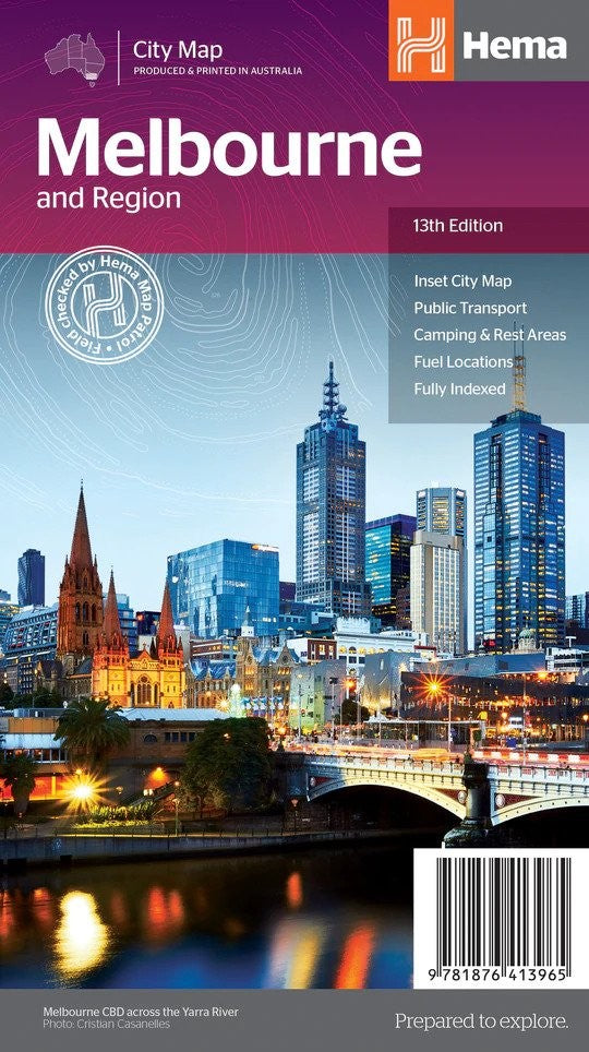 Melbourne and Region City Map (13th Edition )