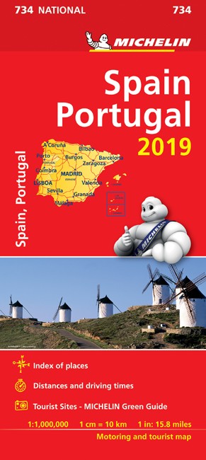 Spain & Portugal Map 2019